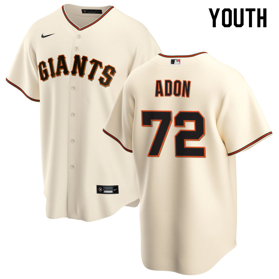 Nike Youth #72 Melvin Adon San Francisco Giants Baseball Jerseys Sale-Cream